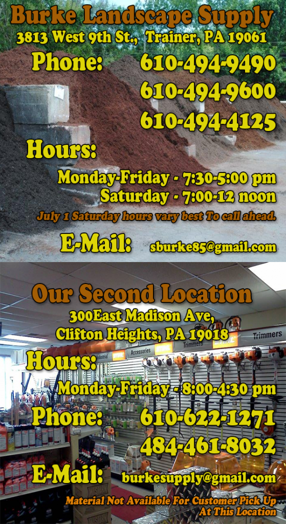 Landscape material supplies